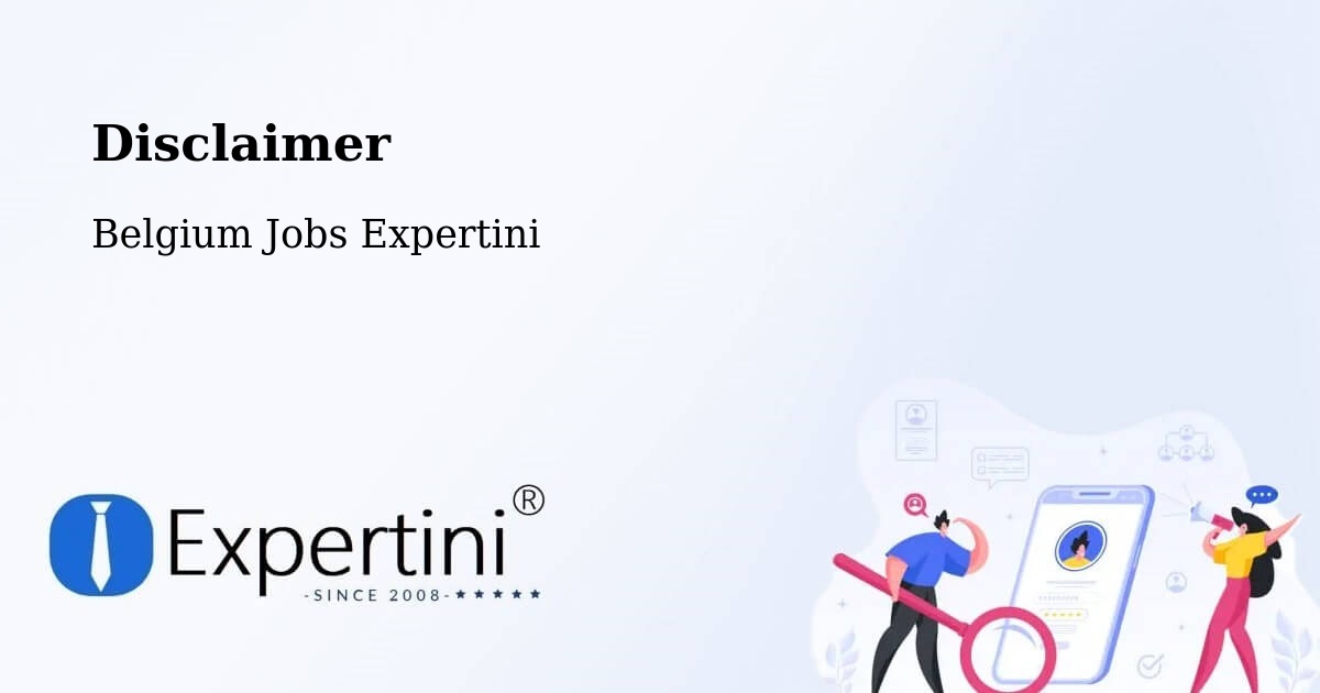 Disclaimer – Westerlo - Belgium Jobs Expertini